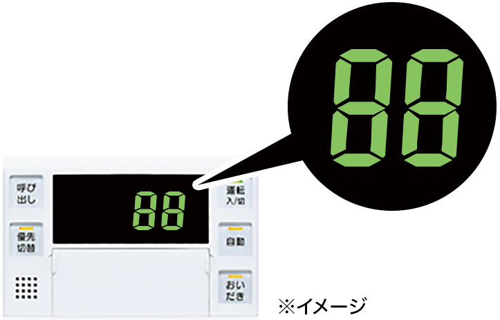 エラー表示のイメージ